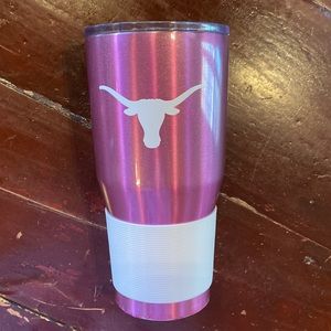Pink Stainless Steel Texas Longhorns Tumbler